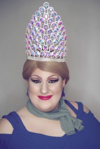 Ida Carolina in the Miss Midwest Comedy Queen crown