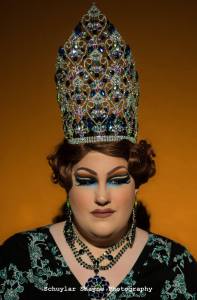 Ida Carolina in the embellished Miss Tri-Cities crown